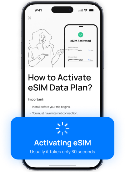 Activate eSIM step